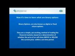 Binary Option Tutorials - binary options directly webinars StockPair Earning Profits 