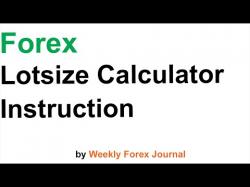 Binary Option Tutorials - forex calculator Forex Lot Size Calculator Instructi