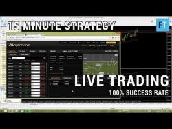 Binary Option Tutorials - trading videos 15 Minute Strategy - Live Trading V
