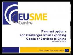 Binary Option Tutorials - EU Options EU SME Centre Webinar - Payment Opt