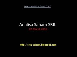 Binary Option Tutorials - trading saham Analisa Saham SRIL 02 Maret 2016 (B