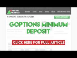 Binary Option Tutorials - GOptions Review GOptions Minimum Deposit