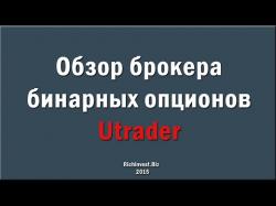 Binary Option Tutorials - uTrader Review Обзор брокера бинарных опционов - U